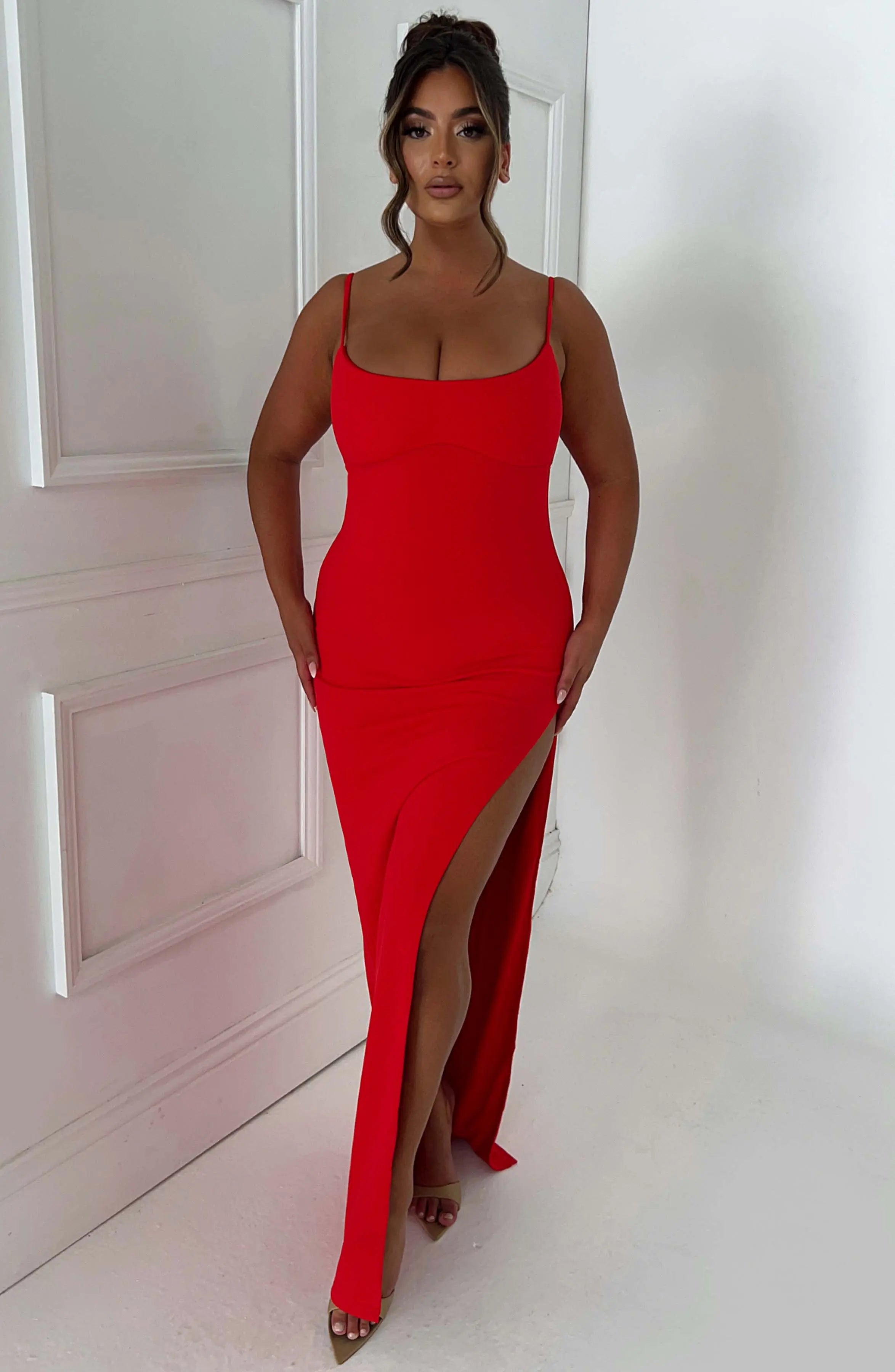 Tiarne Maxi Dress - Red C.F