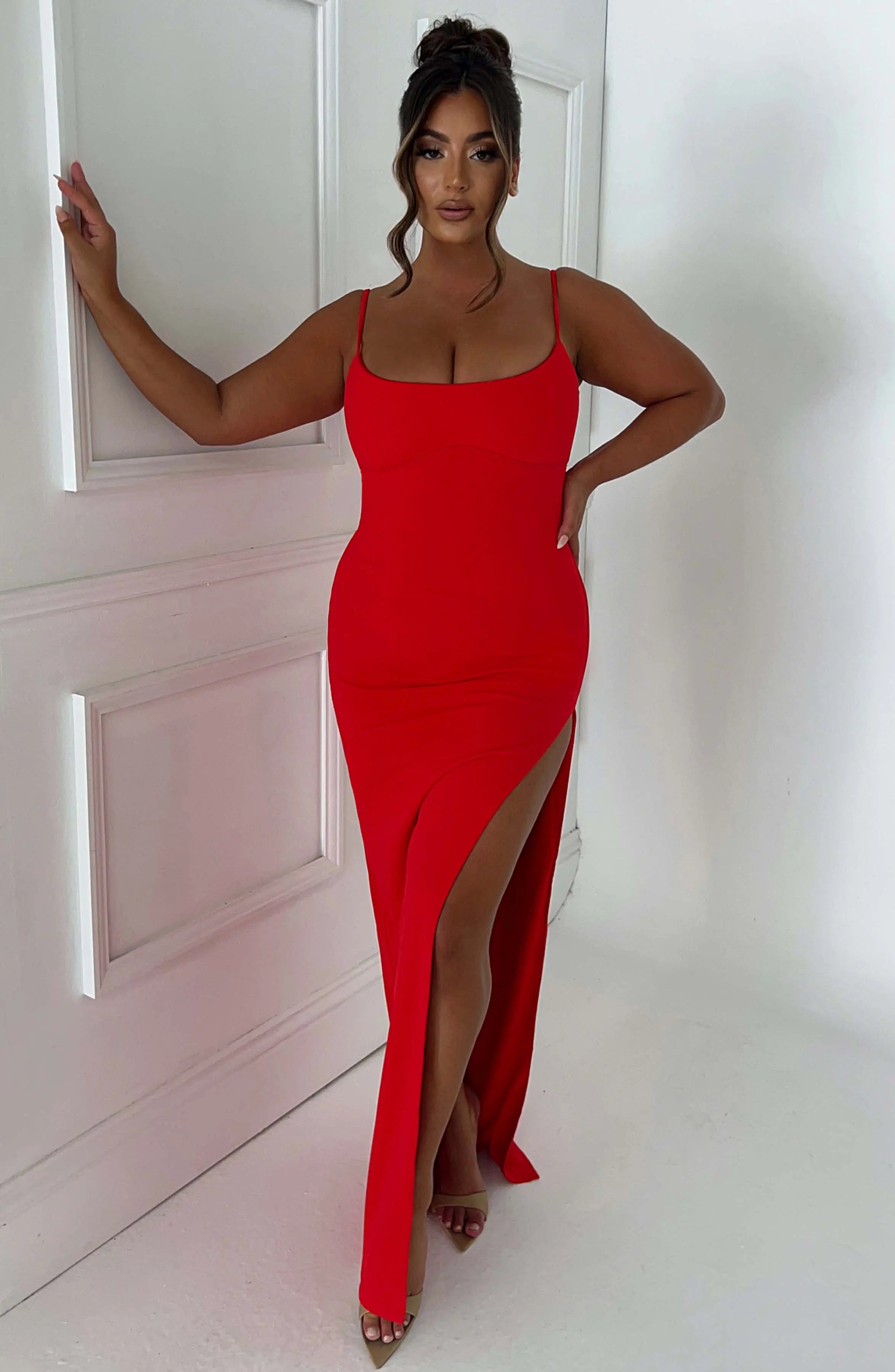 Tiarne Maxi Dress - Red C.F