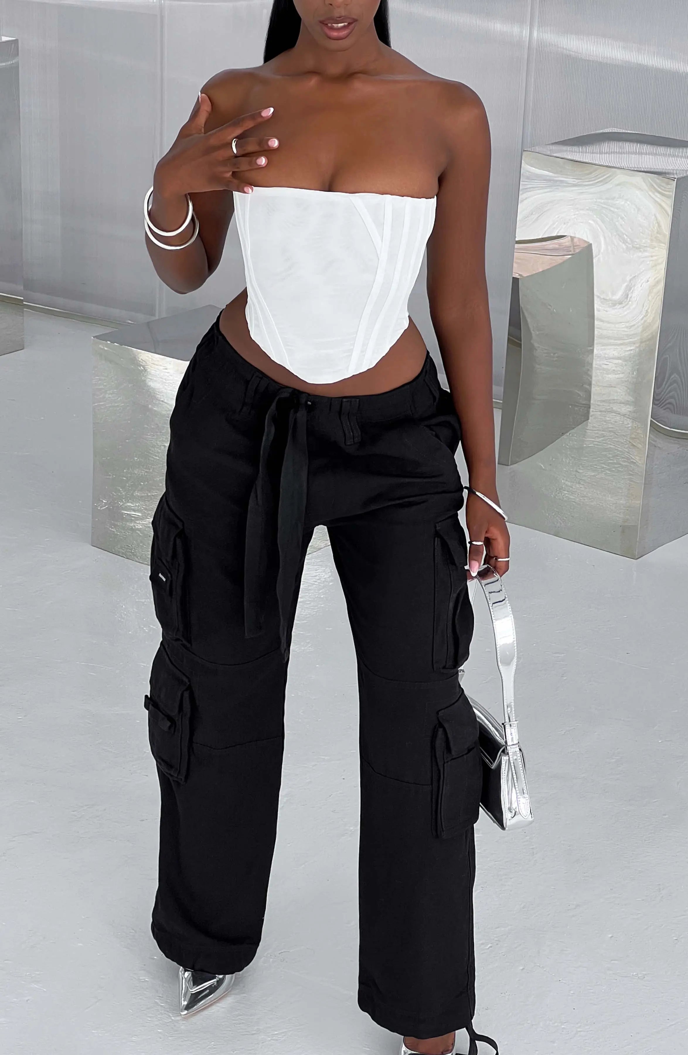 Tinashe Cargo Pants - Black Z.J