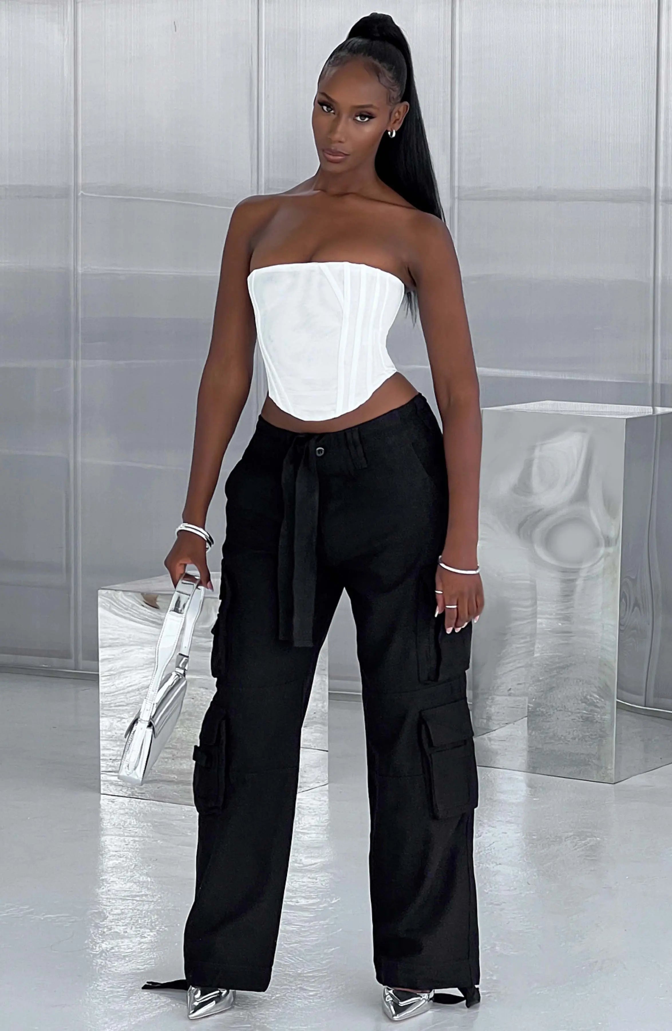 Tinashe Cargo Pants - Black Z.J