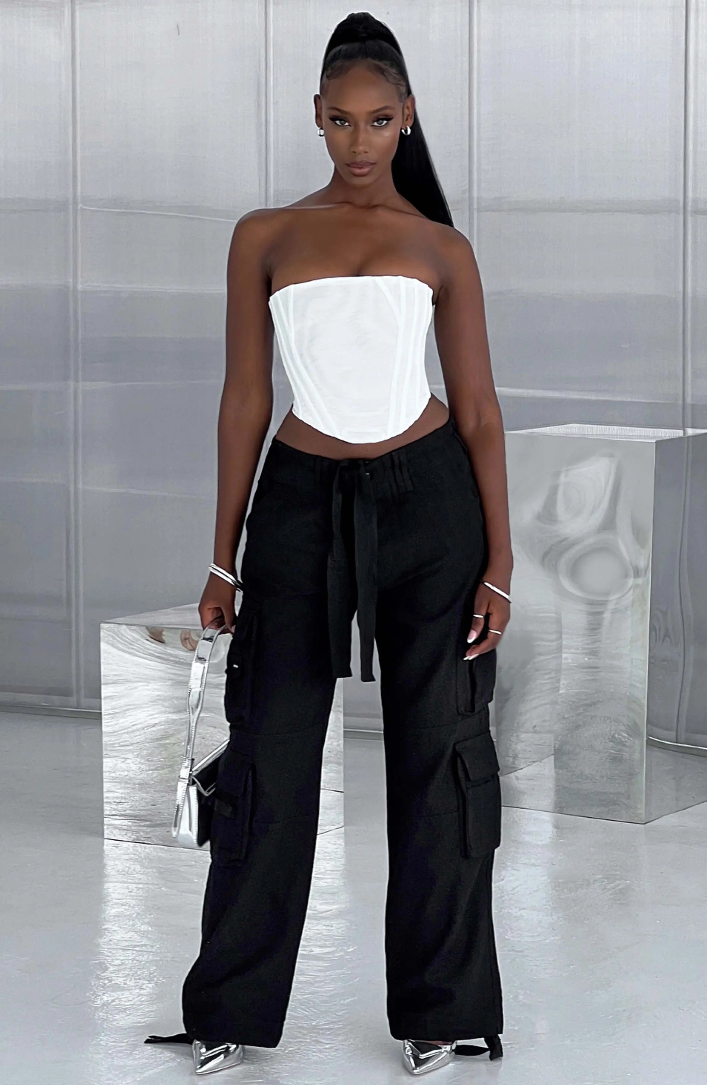 Tinashe Cargo Pants - Black Z.J