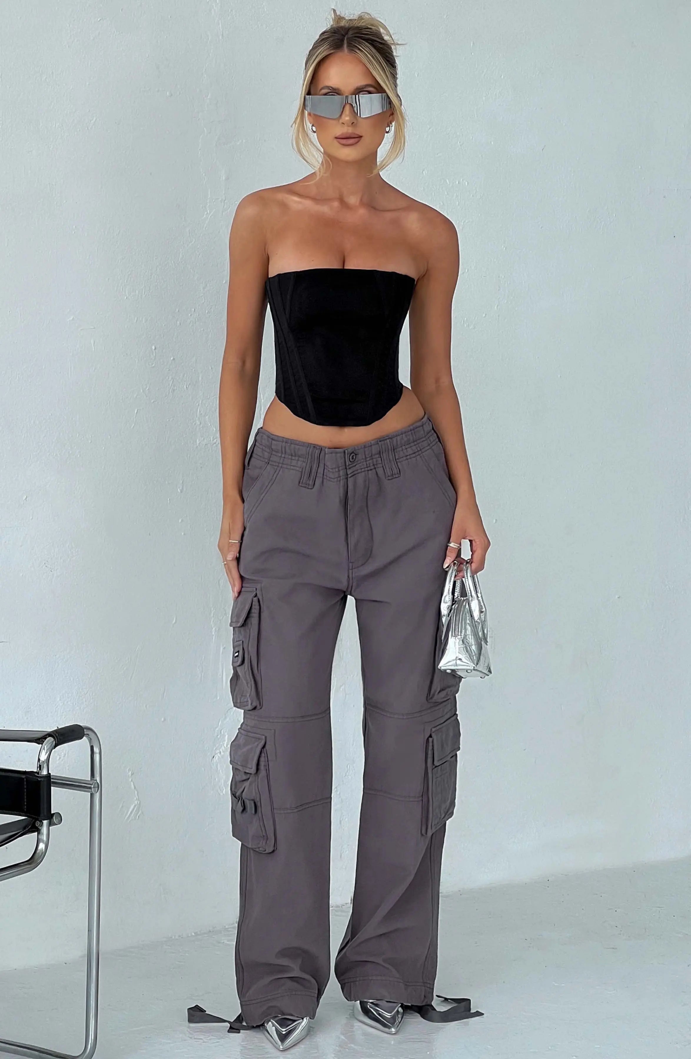 Tinashe Cargo Pants - Charcoal Z.J