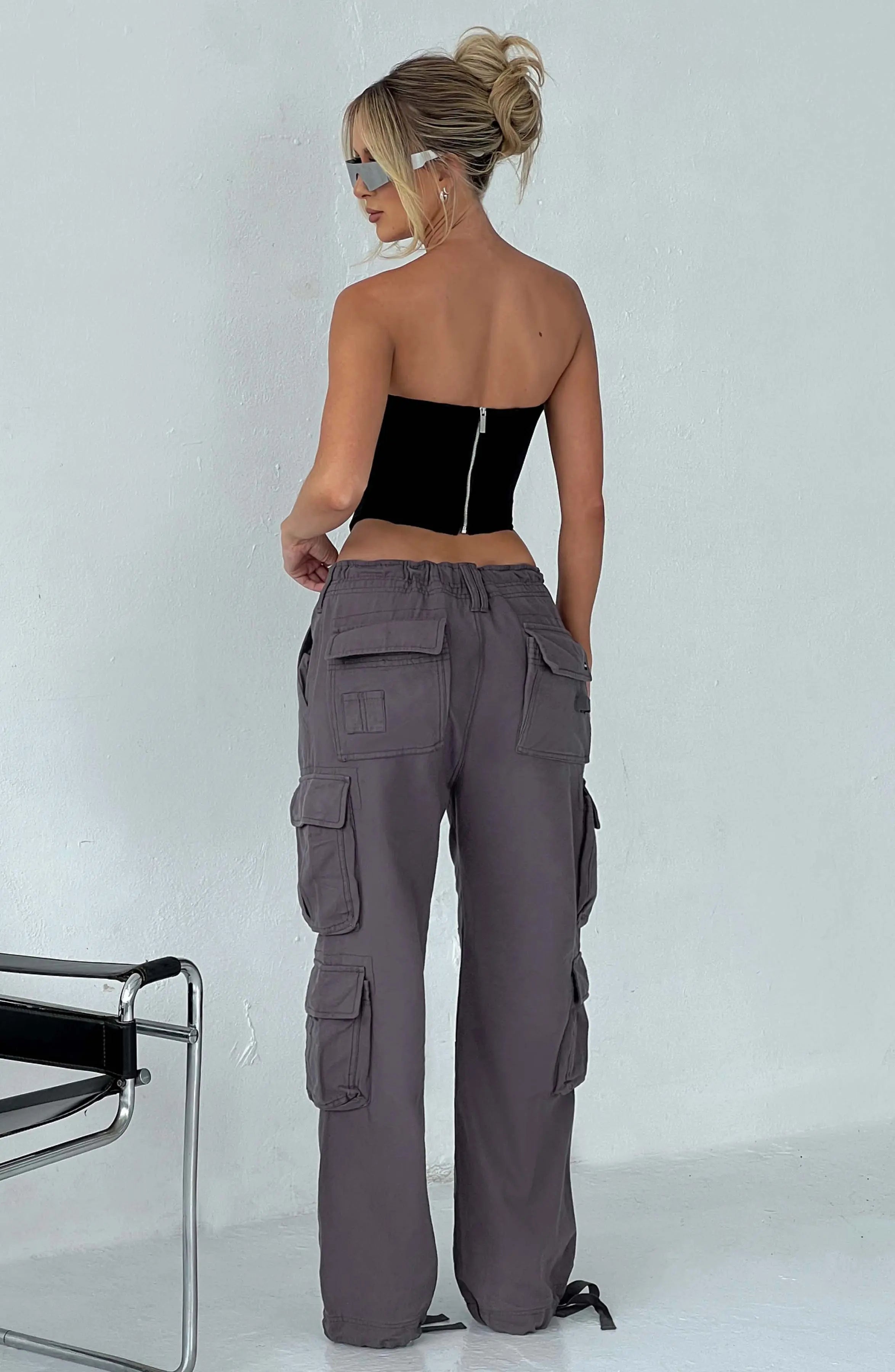 Tinashe Cargo Pants - Charcoal Z.J