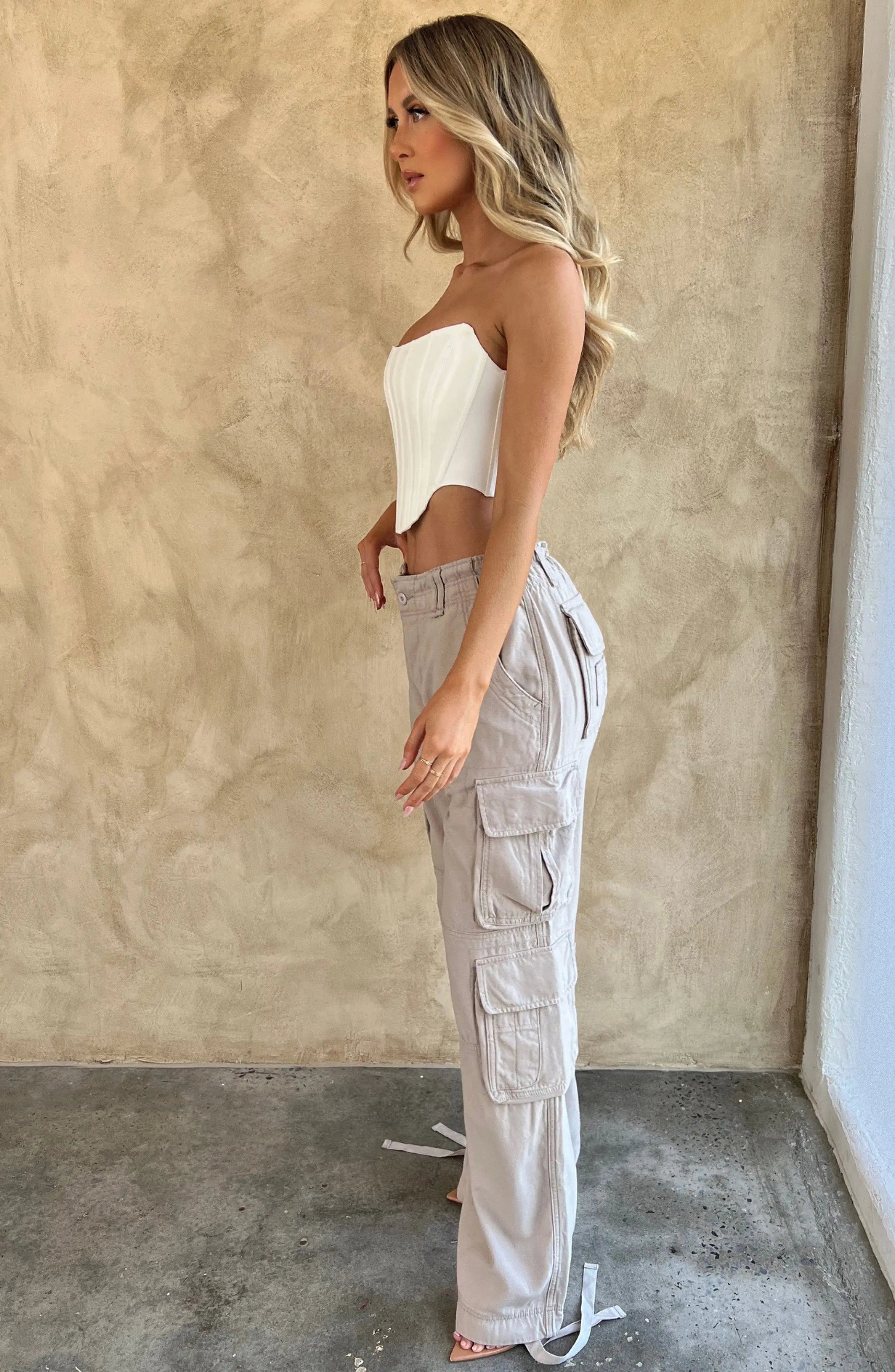 Tinashe Cargo Pants - Light Grey Z.J