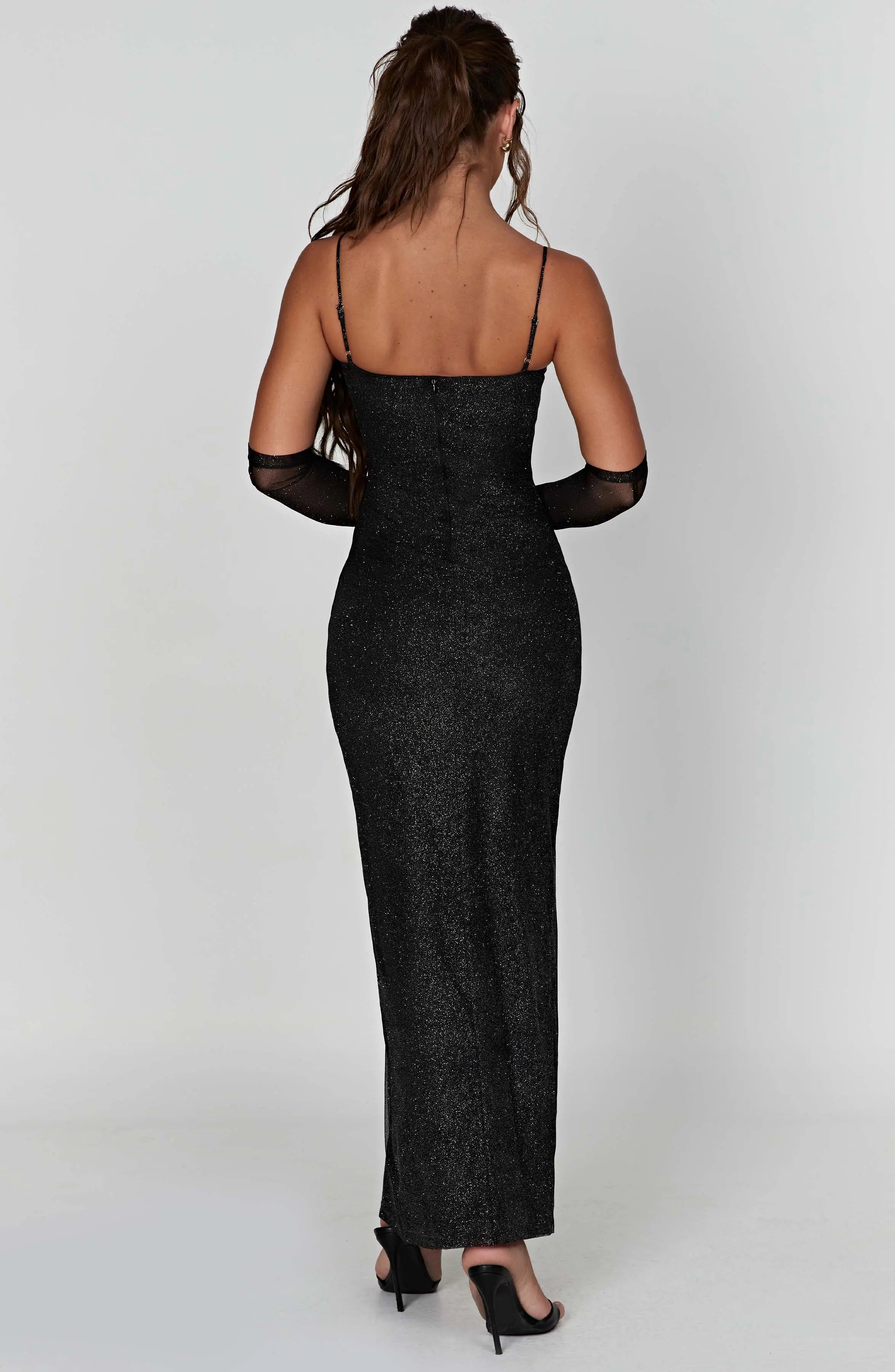 Trixie Maxi Dress - Black Sparkle L.F