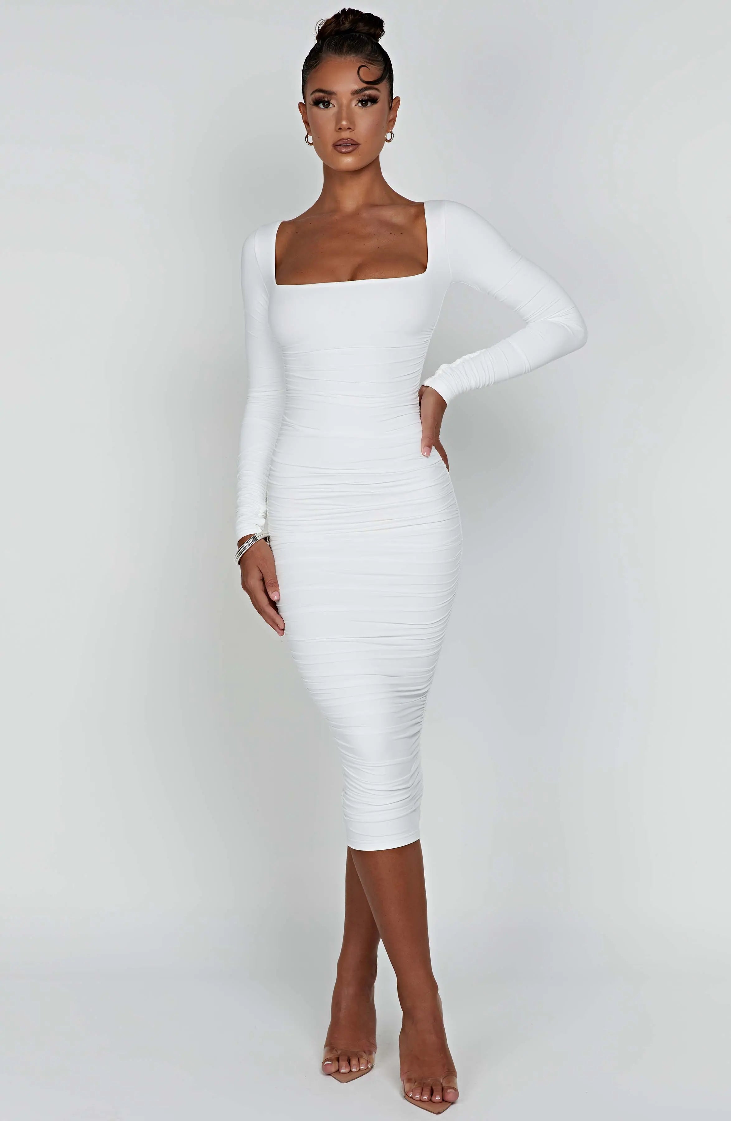 Wren Maxi Dress - White M.T