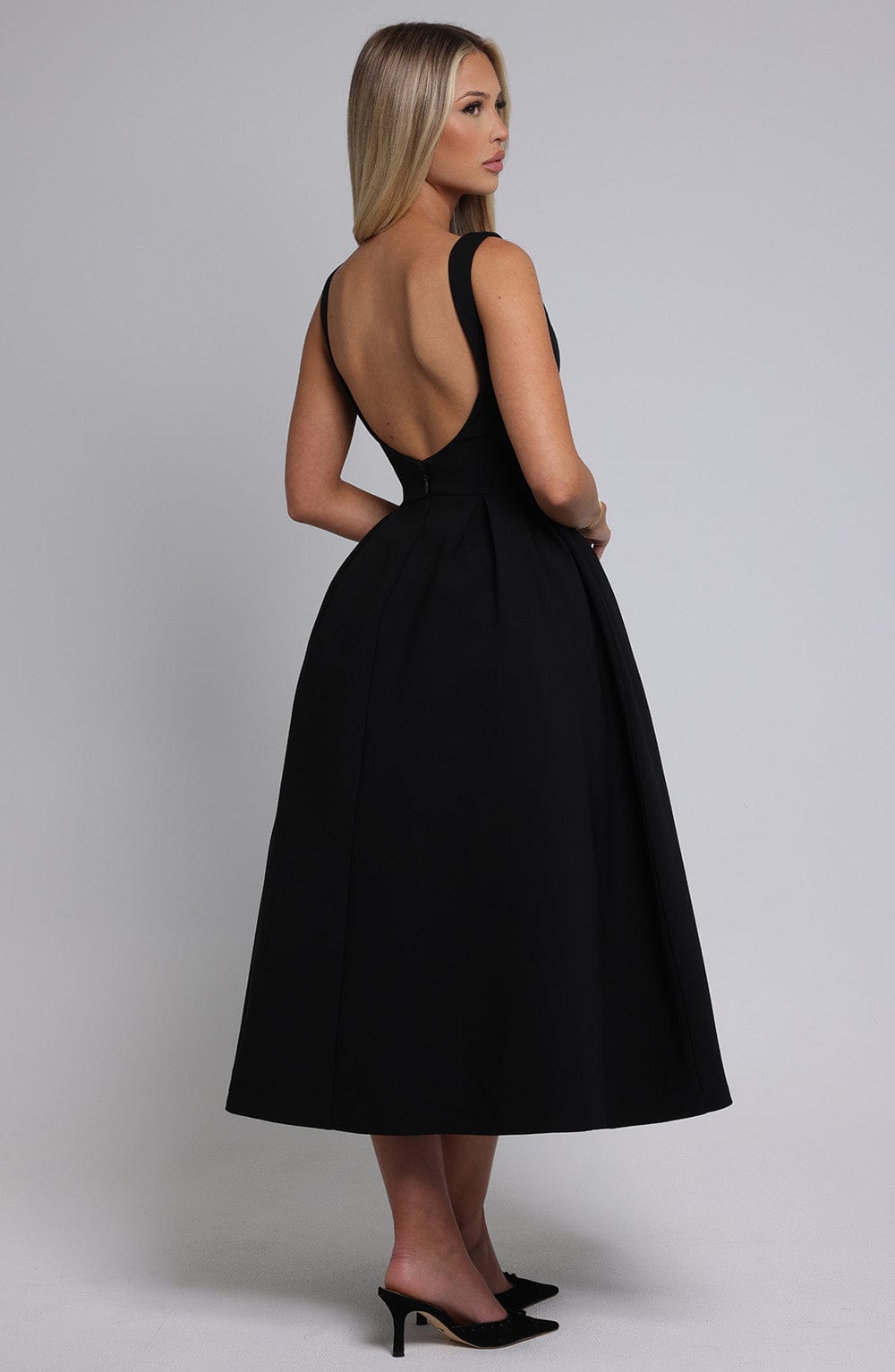 Clarabella Midi Dress - Black