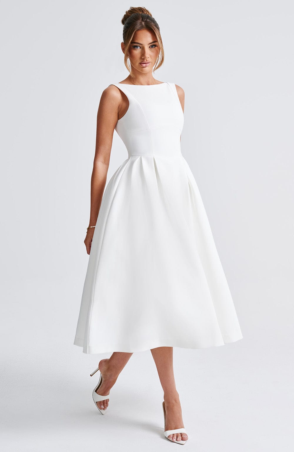 Clarabella Midi Dress - Ivory