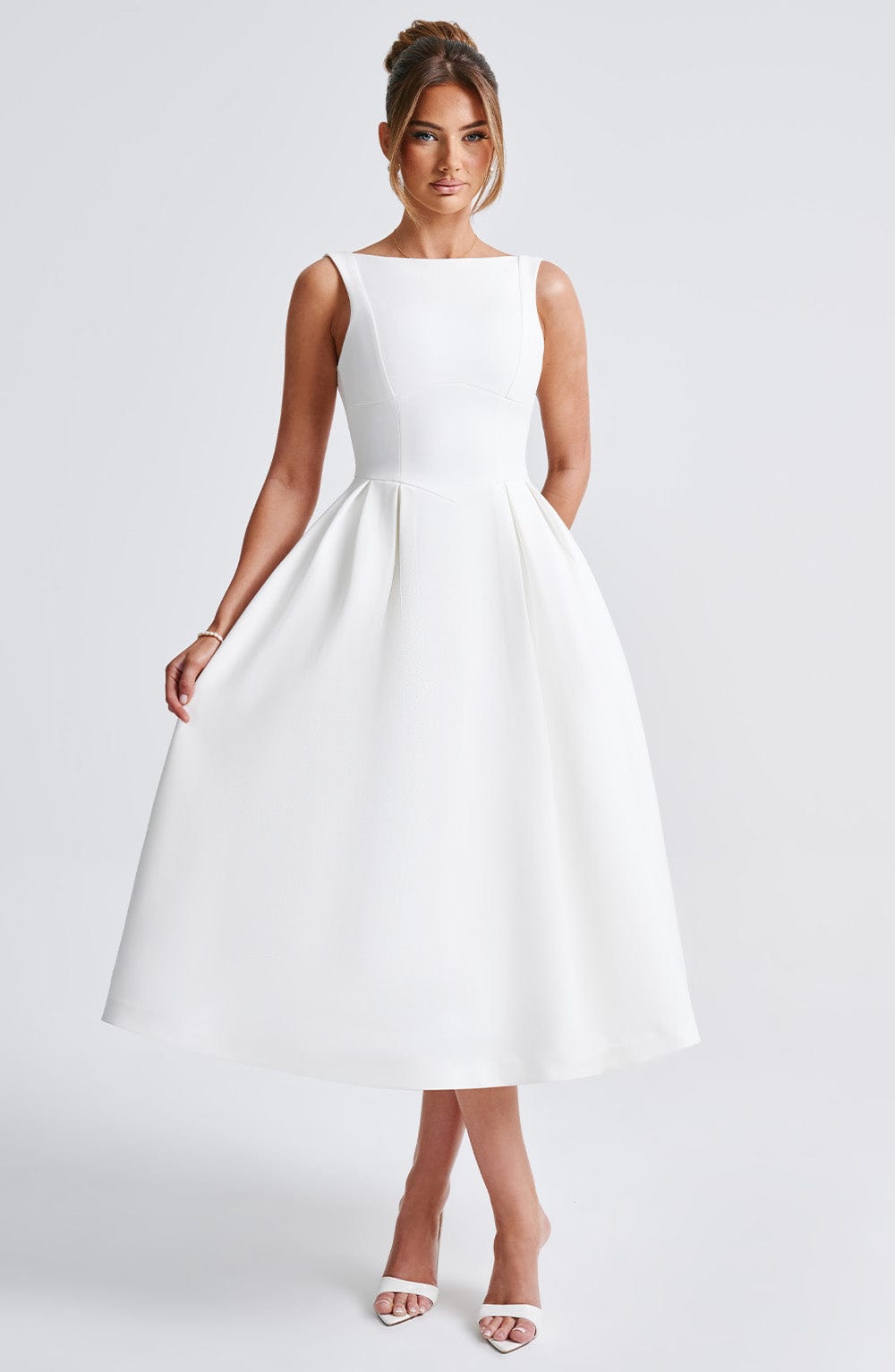 Clarabella Midi Dress - Ivory