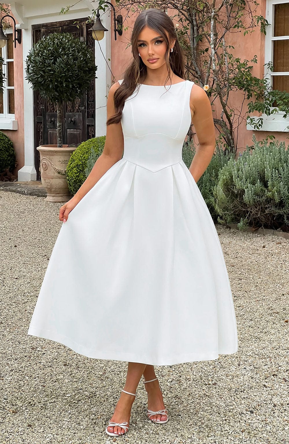 Clarabella Midi Dress - Ivory