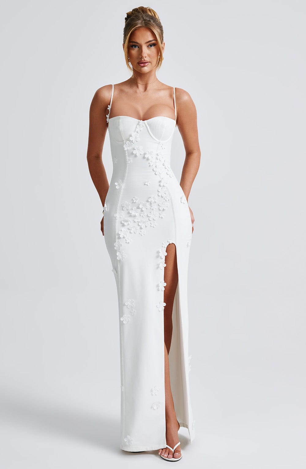 Dalary Maxi Dress - Ivory Lined