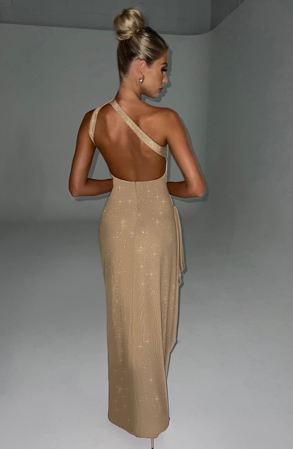 Genevieve Maxi Dress - Gold Sparkle