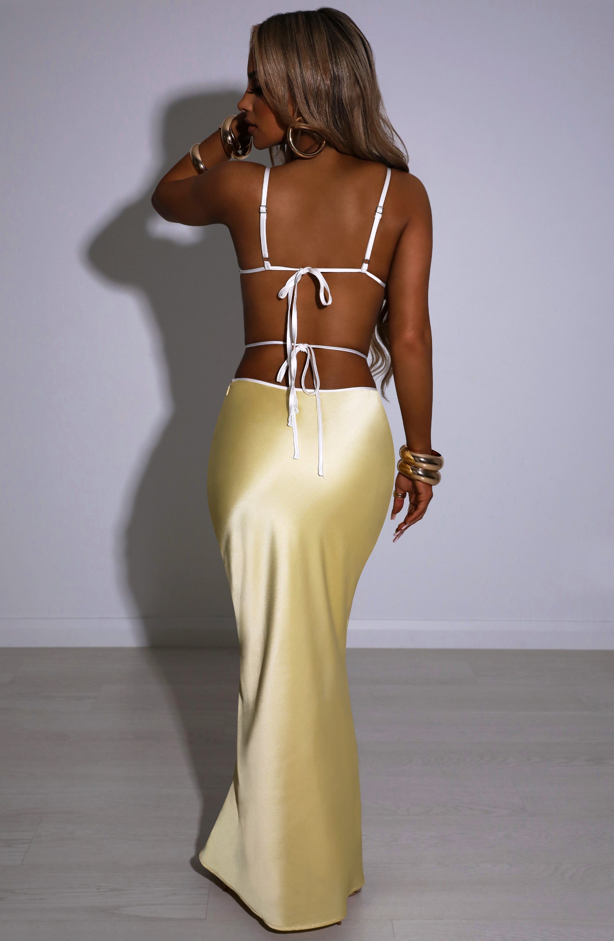 Jasmyn Maxi Skirt - Lemon