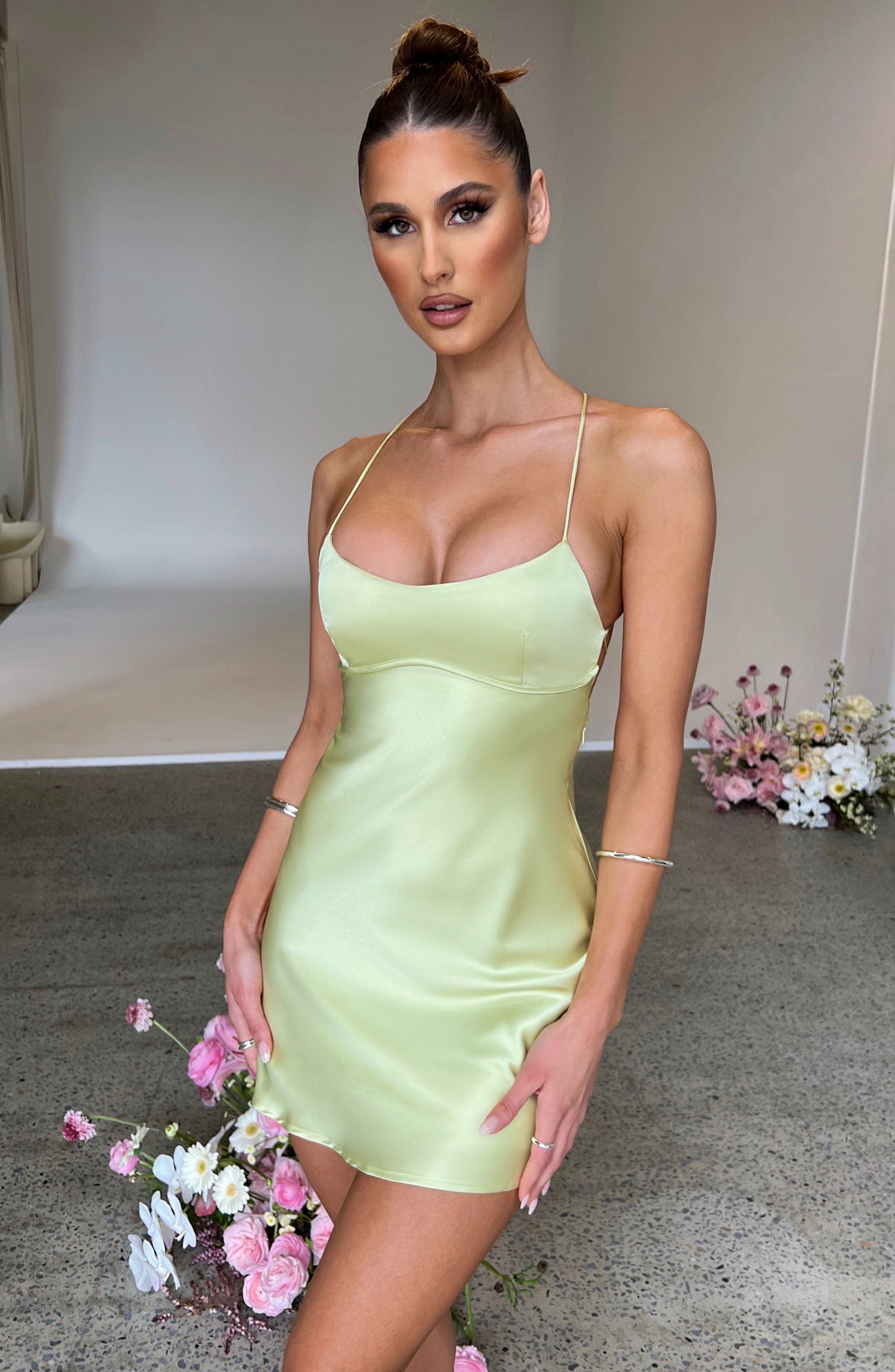 Jhene Mini Dress - Lime