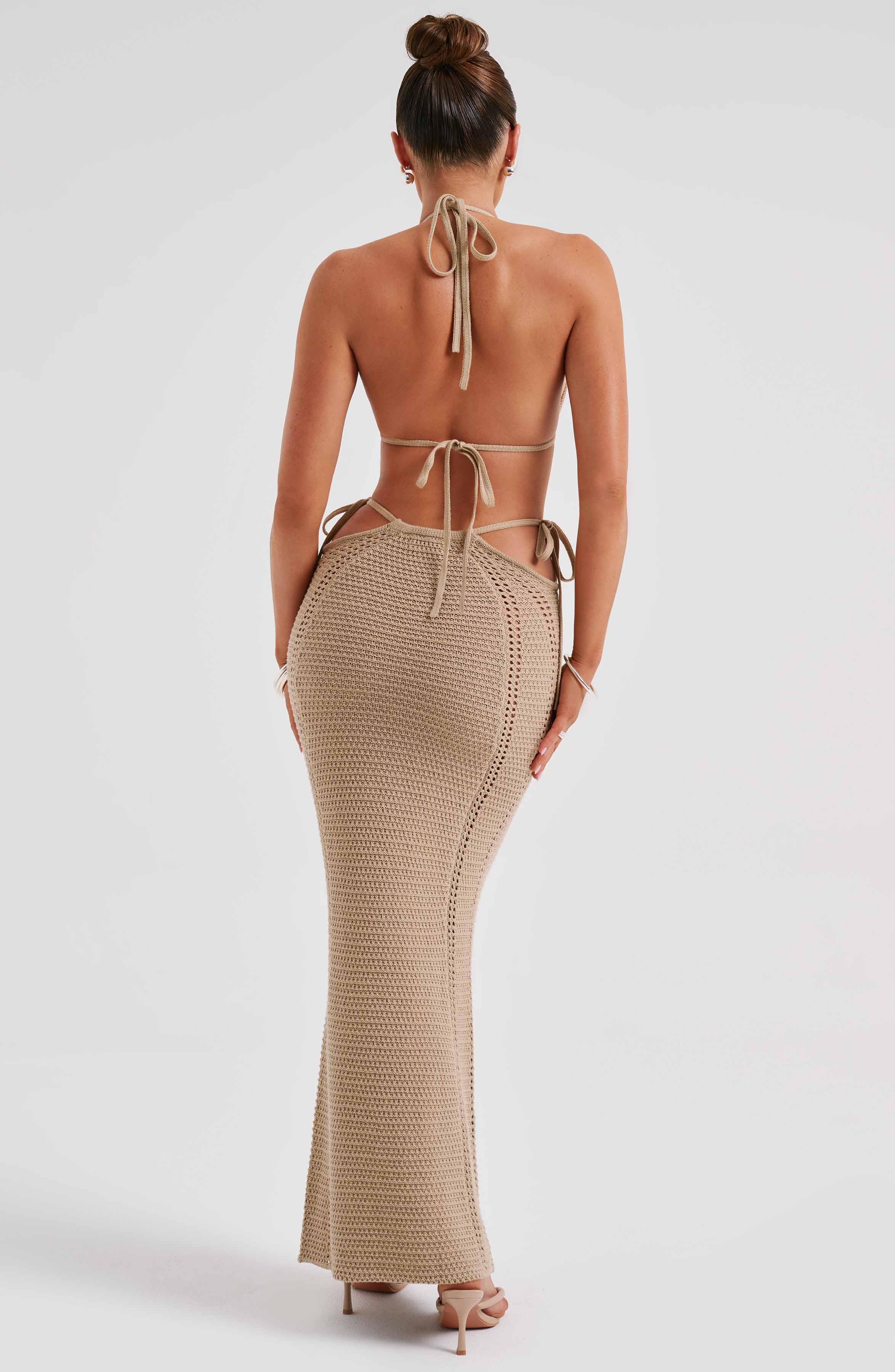 Jia Maxi Skirt - Beige