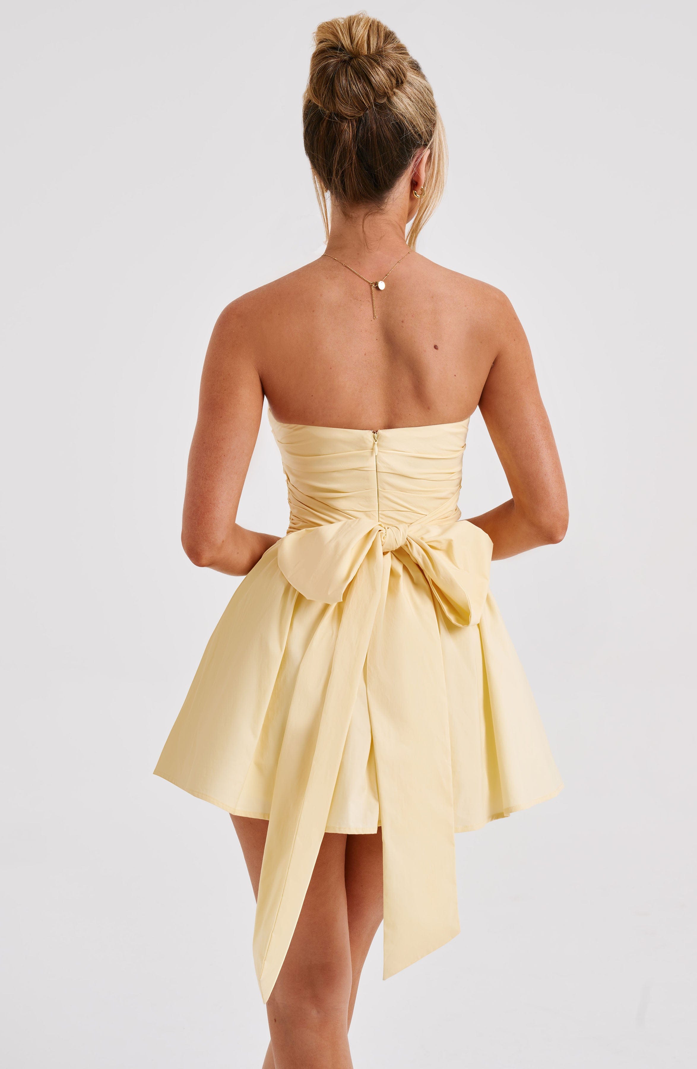 Katrina Mini Dress - Lemon