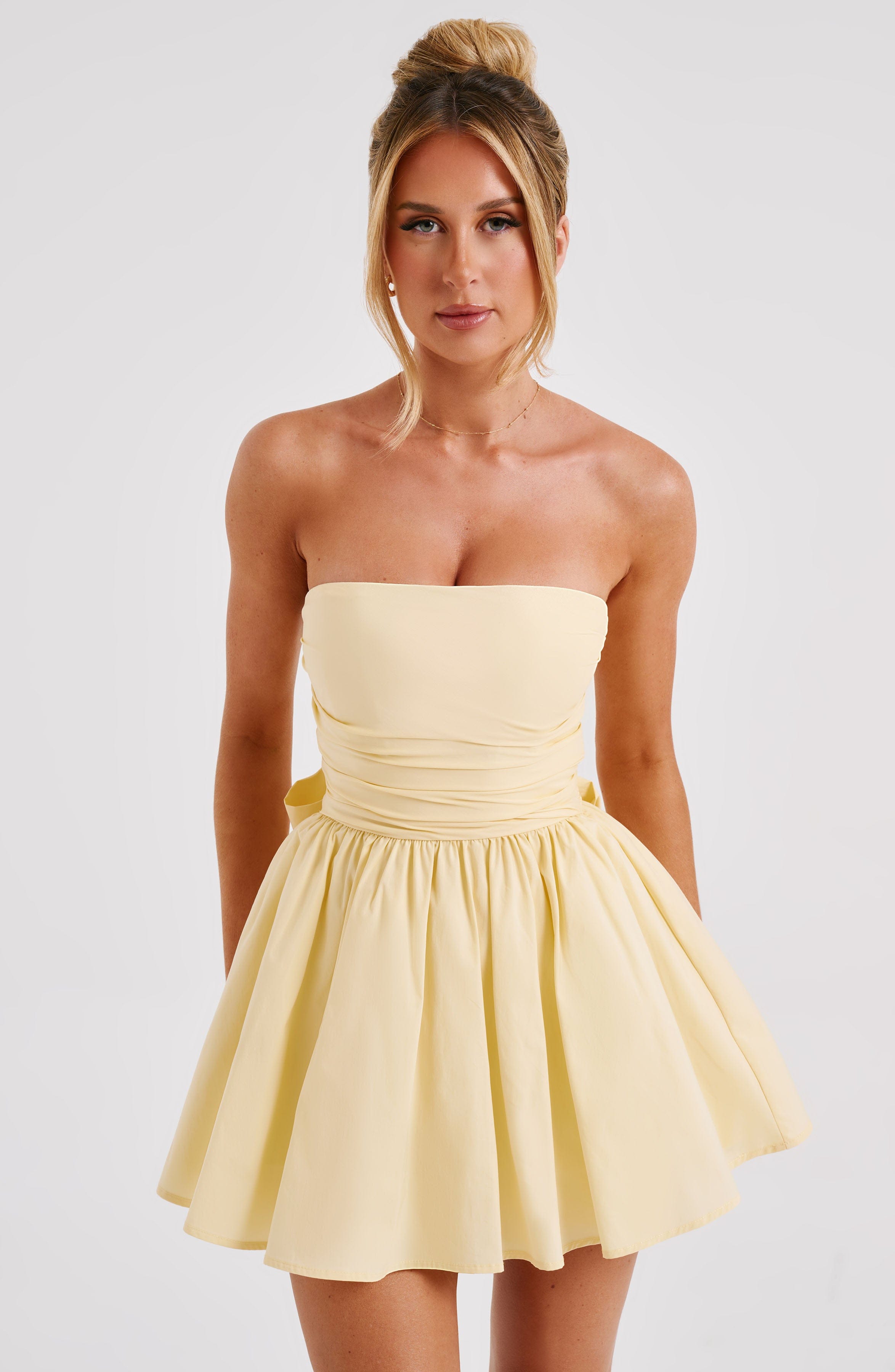 Katrina Mini Dress - Lemon