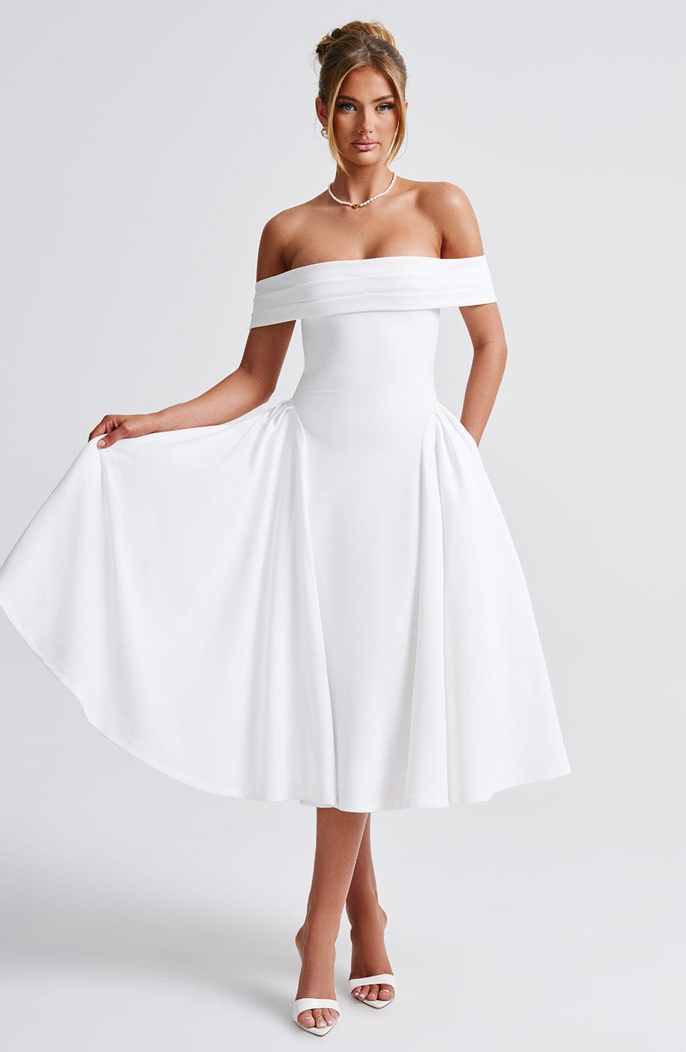 Miranda Midi Dress - Ivory