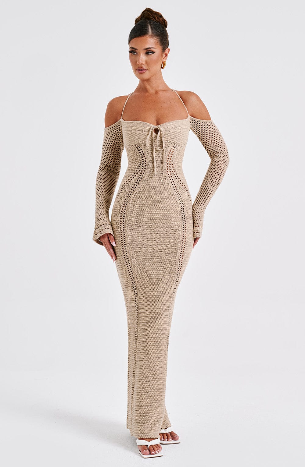 Samariah Maxi Dress - Beige