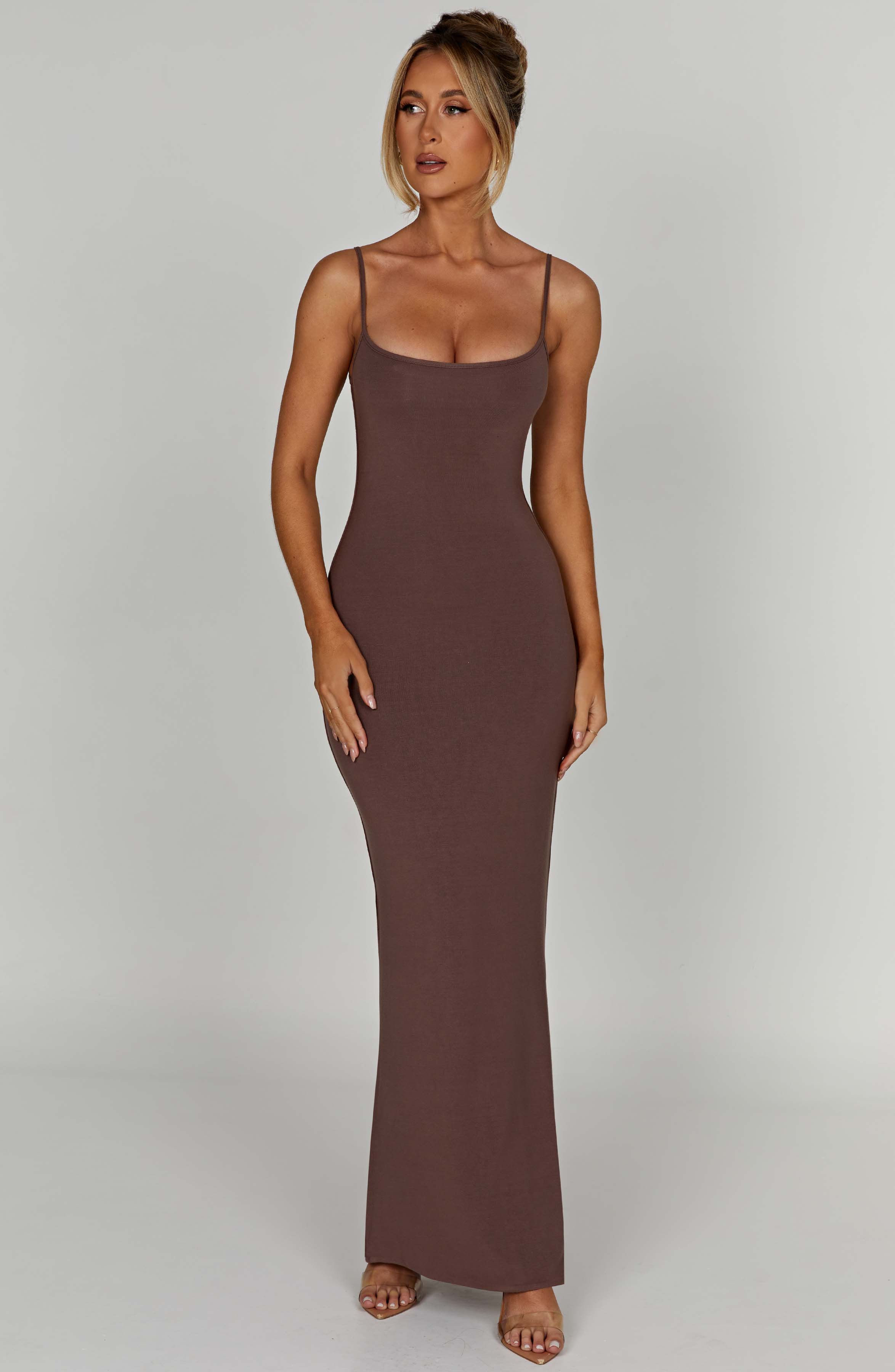 Saskia Maxi Dress - Chocolate