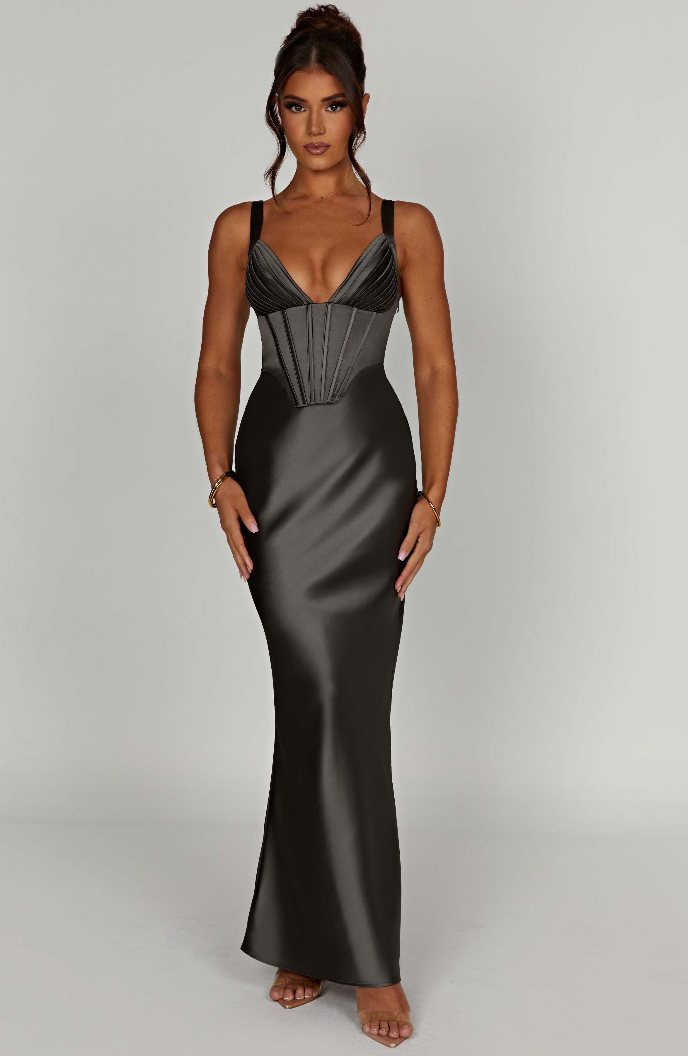 Shae Maxi Dress - Charcoal