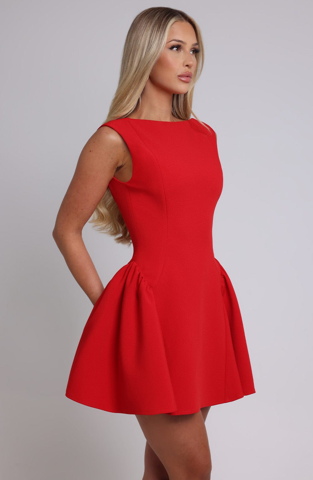 Yalina Mini Dress - Red