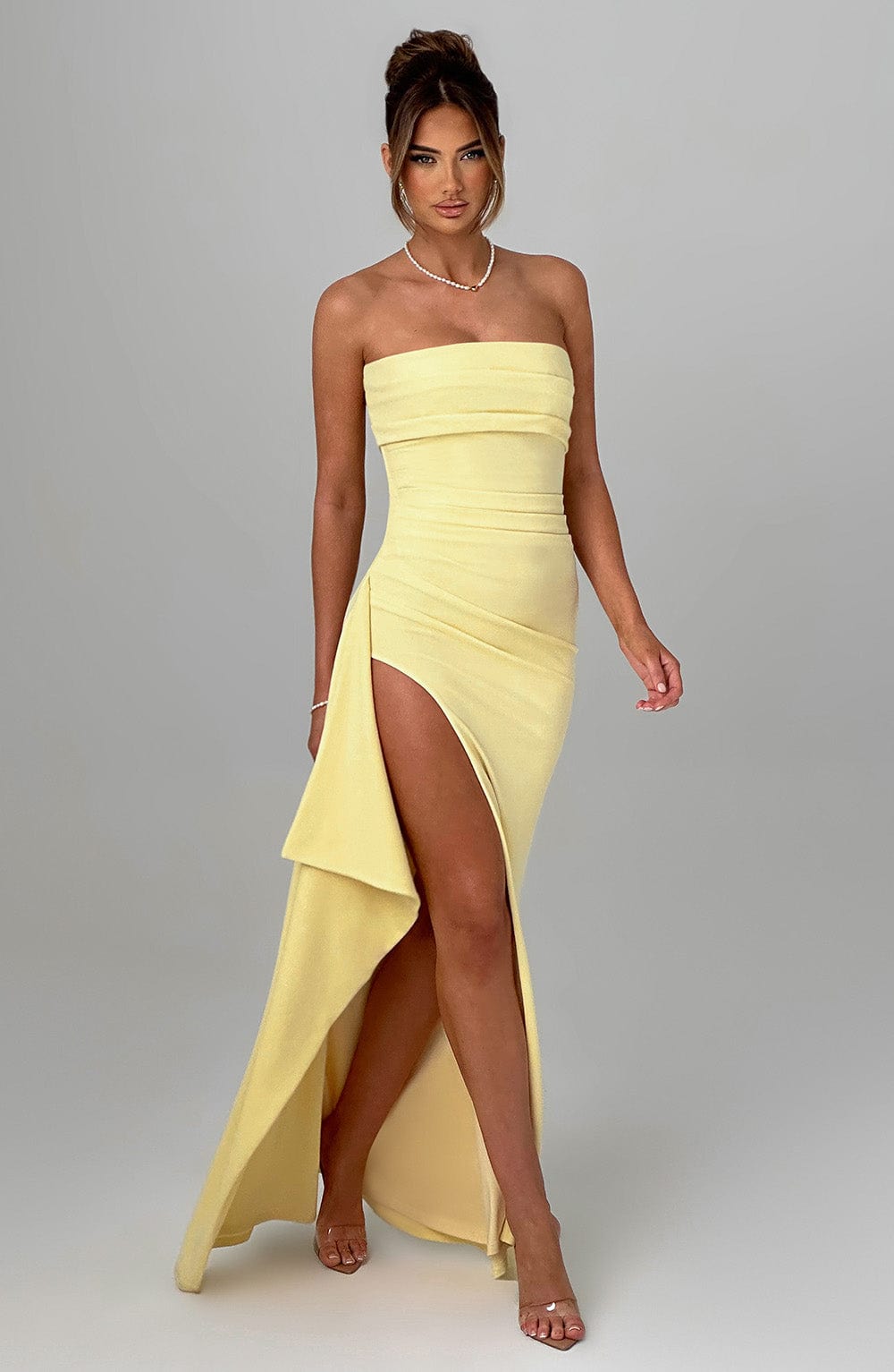 Zafira Maxi Dress - Lemon